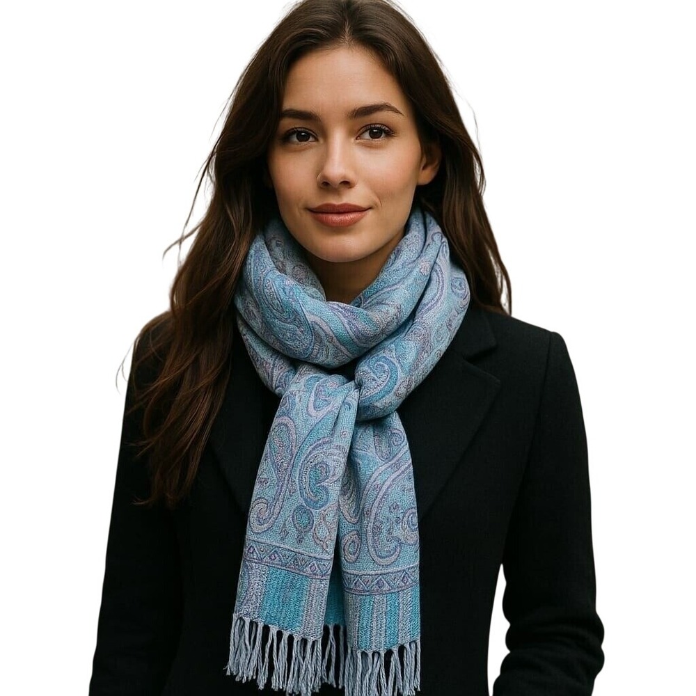 Pashmina Silk Turkish‎ Shawl 60inx25in